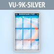 Стенд «Воинский учет» с 9 карманами А4 формата (VU-9K-SILVER)